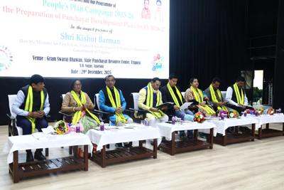 Minister Kishor Barman laid the foundation stone of DPRC at Camper Bazar area of  Agartala on December 29.